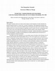 Research paper thumbnail of “Second Cities”: National Integration and Urban Identity in the Post-Ottoman Mediterranean, the Case of Salonica/Thessaloniki, 1912-1940