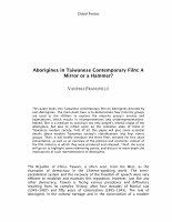 Research paper thumbnail of FRANGVILLE Vanessa, "Aborigines in Taiwanese Contemporary Film: a Mirror or a Hammer?", in F. Villard et C. Neri (ed.), Global Fences : Literatures, Limits, Borders, Presse de l’Université Lyon 3, 2011