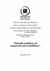 Research paper thumbnail of La inconmensurabilidad y la metafísica