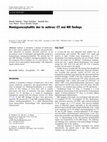 Research paper thumbnail of Meningoencephalitis due to anthrax: CT and MR findings