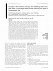 Research paper thumbnail of Changes in the sensation of hunger and well-being before and after meals in overweight/obese women following two types of hypoenergetic diet