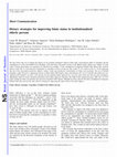 Research paper thumbnail of Dietary strategies for improving folate status in institutionalized elderly persons