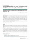 Research paper thumbnail of Prevalencia de dermografismo y sus factores asociados en estudiantes de medicina de una universidad particular de Lima - Perú