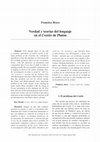 Research paper thumbnail of Verdad y teorías del lenguaje en el Cratilo de Platón