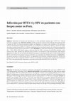 Research paper thumbnail of Infección por HTLV-1 y HIV en pacientes con herpes zoster en Perú