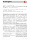 Research paper thumbnail of Study of mutations in Jordanian patients with haemophilia A: identification of five novel mutations