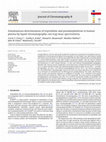 Research paper thumbnail of Simultaneous determination of triprolidine and pseudoephedrine in human plasma by liquid chromatography–ion trap mass spectrometry