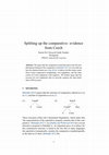 Research paper thumbnail of Splitting up the comparative: evidence from Czech