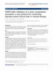 Research paper thumbnail of EHMTI-0266. Validation of a sham manipulative procedure: a new protocol for conducting placebo-control clinical trials in manual therapy