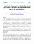 Research paper thumbnail of The Effect of Vacuum Insulation Panels on the Energy Efficiency of Lightweight Steel-framed Drywall Buildings