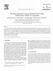 Research paper thumbnail of Mechanical properties of nano-structured Ti-Si-N films synthesized by cathodic arc evaporation