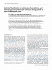 Research paper thumbnail of Extent of humification of anthracene, fluoranthene, and benzo[alpha]pyrene by Pleurotus ostreatus during growth in PAH-contaminated soils