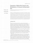 Research paper thumbnail of Evaluation of white-rot fungi for the remediation of creosote-contaminated soil