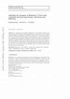 Research paper thumbnail of Modeling the dynamics of Hepatitis C Virus with combined antiviral drug therapy: Interferon and Ribavirin