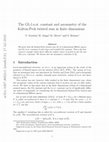 Research paper thumbnail of The GL-l.u.st. constant and asymmetry of the Kalton-Peck twisted sum in finite dimensions