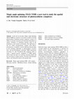 Research paper thumbnail of Magic angle spinning (MAS) NMR: a new tool to study the spatial and electronic structure of photosynthetic complexes