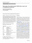 Research paper thumbnail of Observation of the solid-state photo-CIDNP effect in entire cells of cyanobacteria Synechocystis