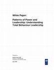 Research paper thumbnail of Patterns of power and leadership: Understanding Total Behaviour Leadership