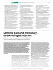 Research paper thumbnail of Chronic pain and medullary descending facilitation