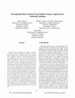 Research paper thumbnail of Decomposing object-oriented class modules using an agglomerative clustering technique