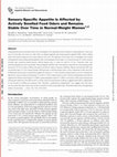 Research paper thumbnail of Sensory-specific appetite is affected by actively smelled food odors and remains stable over time in normal-weight women