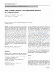 Research paper thumbnail of Odor recognition memory is not independently impaired in Parkinson’s disease