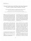 Research paper thumbnail of Extended testing across, not within, tasks raises diagnostic accuracy of smell testing in Parkinson's disease