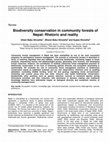 Research paper thumbnail of Biodiversity conservation in community forests of Nepal: Rhetoric and reality