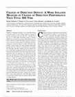 Research paper thumbnail of CHANGE OF DIRECTION DEFICIT: A MORE ISOLATED MEASURE OF CHANGE OF DIRECTION PERFORMANCE THAN TOTAL 505 TIME