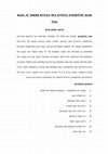 Research paper thumbnail of סילבוס מבוא לפילוסופיה היהודית בימי הביניים סמסטר א.docx syllabus