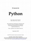 Research paper thumbnail of El tutorial de pyton