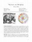 Research paper thumbnail of Nature on Display Syllabus