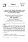 Research paper thumbnail of A quantitative and qualitative assessment of verbal short-term memory and phonological processing in 8-year-olds with a history of repetitive otitis media