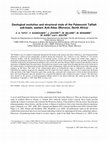 Research paper thumbnail of Geological evolution and structural style of the Palaeozoic Tafilalt sub-basin, eastern Anti-Atlas (Morocco, North Africa)