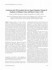 Research paper thumbnail of Genistein and 17β-estradiol, but not Equol, Regulate Vitamin D Synthesis in Human Colon and Breast Cancer Cells