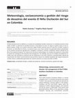 Research paper thumbnail of Meteorology, socioeconomics and disaster risk management of the El Niño Southern Oscillation in Colombia