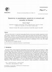 Research paper thumbnail of Sensitivity to punishment, sensitivity to reward and sexuality in females