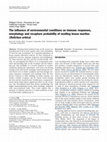 Research paper thumbnail of The influence of environmental conditions on immune responses, morphology and recapture probability of nestling house martins ( Delichon urbica