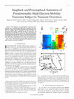 Research paper thumbnail of Snapback and Postsnapback Saturation of Pseudomorphic High-Electron Mobility Transistor Subject to Transient Overstress