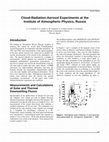 Research paper thumbnail of Cloud-Radiation-Aerosol Experiments at the Institute of Atmospheric Physics, Russia