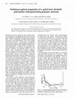 Research paper thumbnail of Nonlinear-optical properties of a poly(vinyl alcohol)-polyaniline interpenetrating polymer network