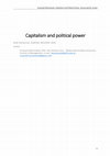 Research paper thumbnail of Krzysztof Wasniewski, Capitalism and Political Power, manuscript for review