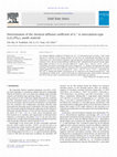 Research paper thumbnail of Determination of chemical diffusion coefficient of SrFeCo 0.5O x by the conductivity relaxation method