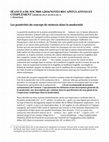 Research paper thumbnail of SOC3060-10 A2016 SÉANCE 6/NOTES RECAPITULATIVES ET COMPLÉMENT