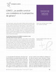 Research paper thumbnail of LOMCE: ¿es posible construir una ciudadanía sin la perspectiva de género? Matilde Peinado