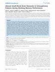 Research paper thumbnail of Altered small-world brain networks in schizophrenia patients during working memory performance