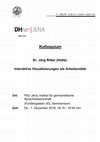 Research paper thumbnail of Interaktive Visualisierungen als Arbeitsmittel