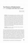 Research paper thumbnail of Two Patterns of Modernization An Analysis of the Ethnic Issue in Israel