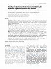 Research paper thumbnail of Validity of a short computerized assessment battery for moderate cognitive impairment and dementia