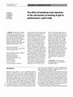 Research paper thumbnail of The effect of botulinum toxin injections to the calf muscles on freezing of gait in parkinsonism: a pilot study